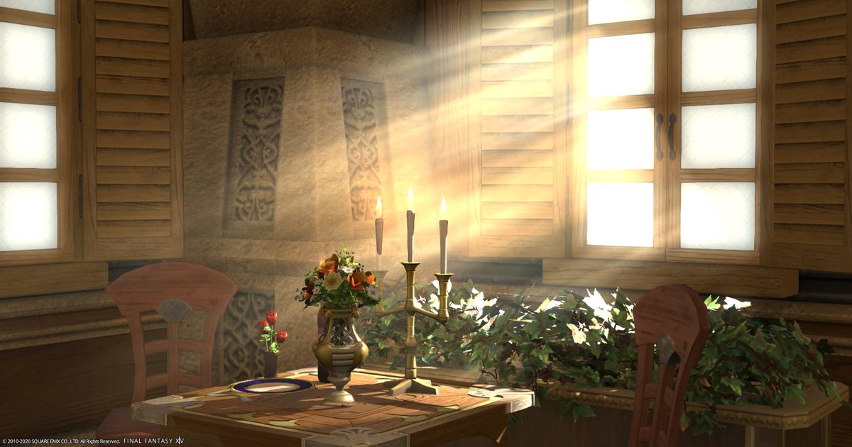 VeryCoconuTea's tweet photo. The rest of our basement #FF14housing https://t.co/7p4DkAkUOK