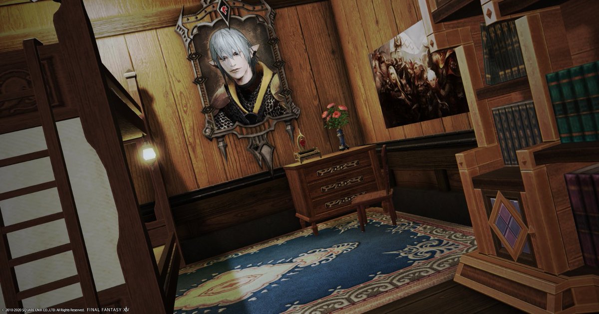 VeryCoconuTea's tweet photo. The rest of our basement #FF14housing https://t.co/7p4DkAkUOK