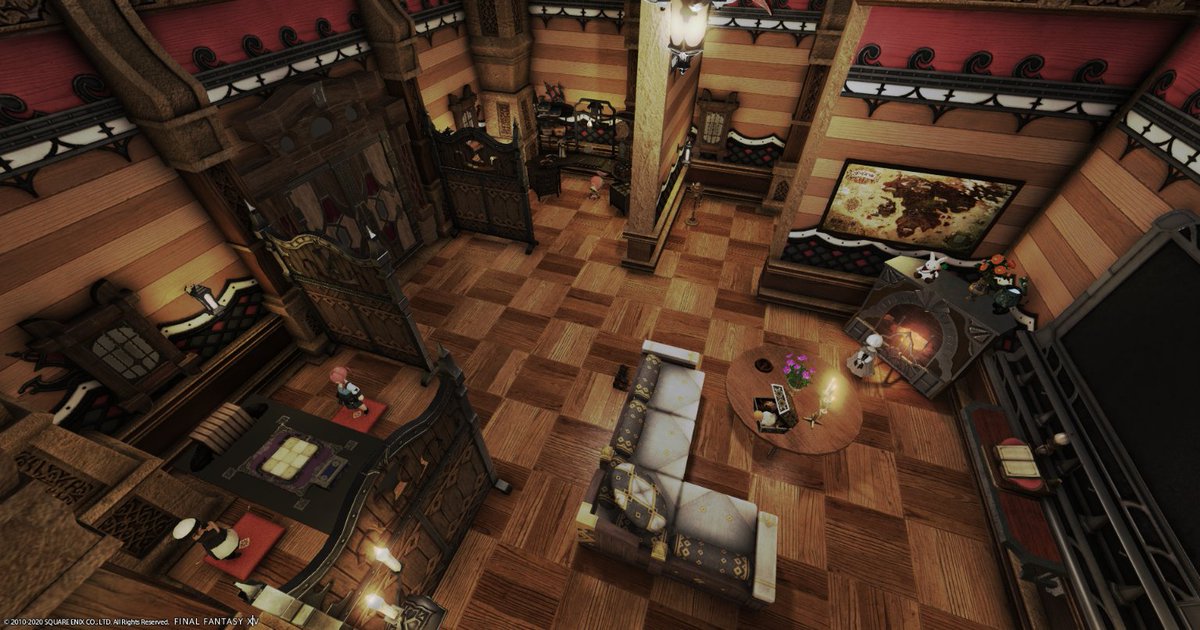 VeryCoconuTea's tweet photo. Photos of our FC house in #FF14 #FF14housing https://t.co/2eBS274hKi