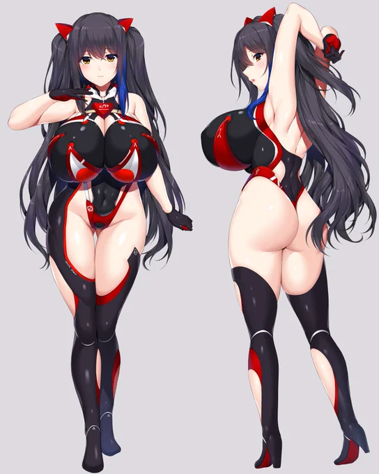 ・パイスーちゃんのイラスト立ち絵にするとよくわかる、驚きの長い谷間とデカ乳具合。表情とか雰囲気もすき……※無断転載・無断利用お断り※イラストはコミッションとして制作を依頼したものです※成海クリスティアーノート先生に描いていただきました!! 