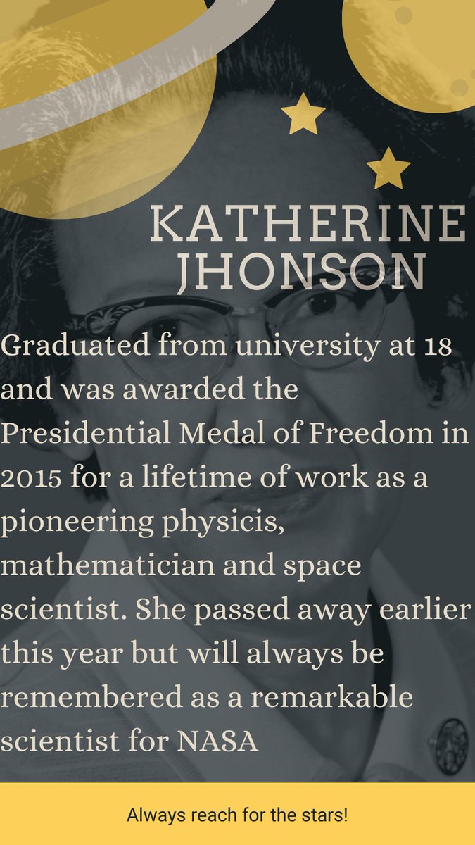 ChrissaFoscolos's tweet photo. Wanted to share the story of a female role model in STEM👩🏽‍🔬☺️#womeninSTEM #sundaythoughts https://t.co/DaEcwWSWH9