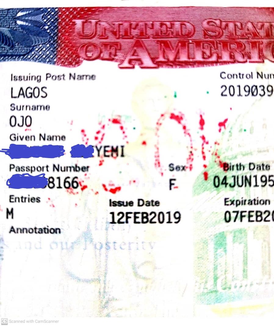 She approached her airline counter, right around this same luggage section, to check-in. Suddenly, they "realized" that her visa wouldn't scan. They all took a look and saw that the visa has been defaced slightly with red ink which looked like NO OK or NOT OK 