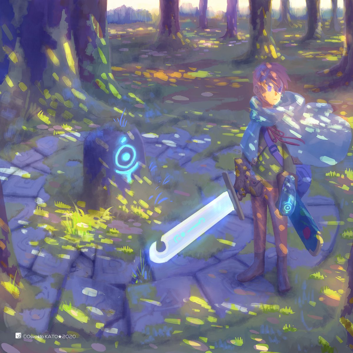 #皆さん線画と塗った後を見せてください 
珍しくきっちり線画描いたやつ。塗りも色々。
どれが好みですか? 