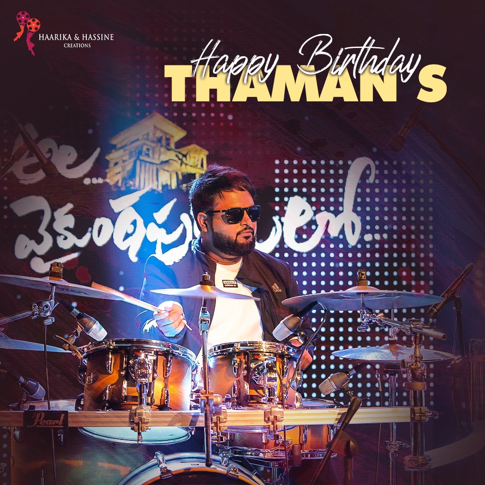 MPrapancham's tweet photo. Wish you a very Happy Birthday   @MusicThaman
 Have a great successful year ahead Multiple musical notesHugging face  #HappyBirthdayThaman https://t.co/ex5tkKRw8a
