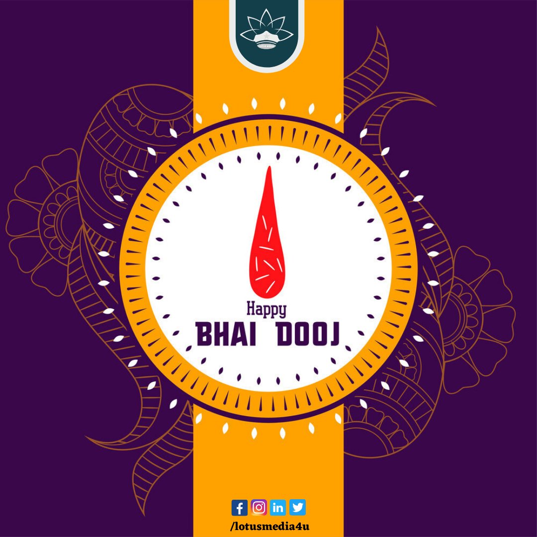 media_junction1's tweet photo. Happy Bhai Dooj
..
#lotusmedia #brandcreator #wishes #happybhaidooj #bhaidooj #brother #sister #brothersister #festival #celebartion #indianfestival #bhaibehan https://t.co/WcBnFbNUji