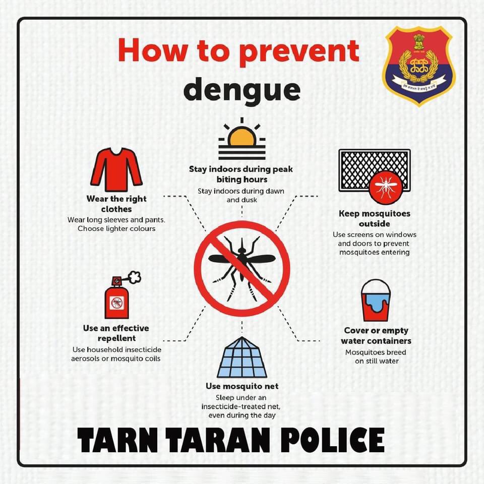 TarnTaranPolice's tweet photo. Steps to prevent dengue.
#stayesafe
#punjabpoliceindia
#tarntaranpolice https://t.co/C2wf3s2YrN