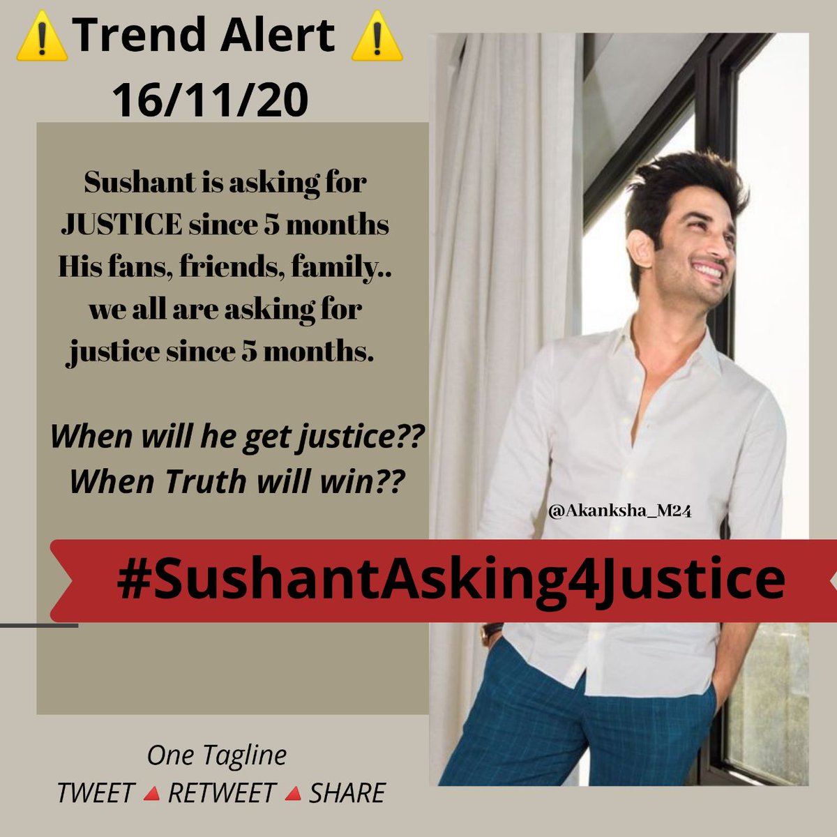 pradsp's tweet photo. When will he get justice???

#SushantAsking4Justice https://t.co/gUIdocMG7v