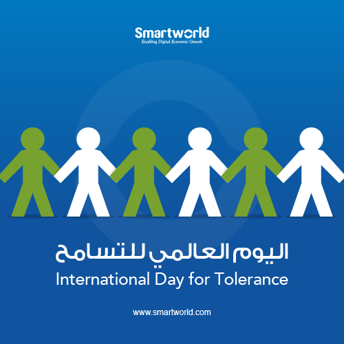 نحتفل اليوم باليوم العالمي للتسامح. نحن ملتزمون بتعزيز التسامح من خلال تحسين التفاهم المتبادل بين موظفينا الذين يمثلون أكثر من 20 جنسية.