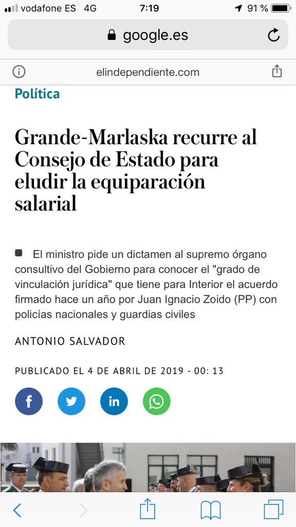 Zetero21A's tweet photo. @EspejoPublico Sr Marlaska, mismo Sr que intentó no pagar la equiparación, preguntando al Consejo de estado si era vinculante el acuerdo o no, en los PGE entrará la verdadera equiparación salarial de @policia y @guardiacivil con las policías autonómicas? #EquiparacionYa 
@jusapol https://t.co/Zd4dBsgskQ