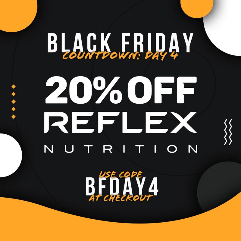 🌟 Black Friday Countdown Day 4 - 20% OFF Reflex -USE CODE BFDAY4 🌟

Reflex Nutrition produce some of the most highly regarded and recognisable on the supplements market today.

SHOP ALL REFLEX 👉 buff.ly/2GquYhc

#gym #fit #fitfam #fitness #bodybuilding #nutrition