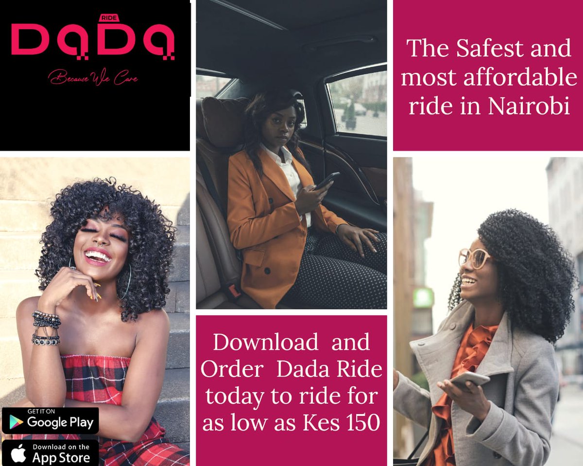DadaRide's tweet photo. Reboot, have a fresh start. Use Dada ride the fastestπ²most reliable& affordable ride in Nairobi.πNo surge. No hidden price. For as low as 150 KES. Download Dada app on Playstore or IOS. https://t.co/6ws1kifmCl Safest, most affordable rides in Nairobi #DadaWay #Affordableridesπ https://t.co/536ZaoU2ee