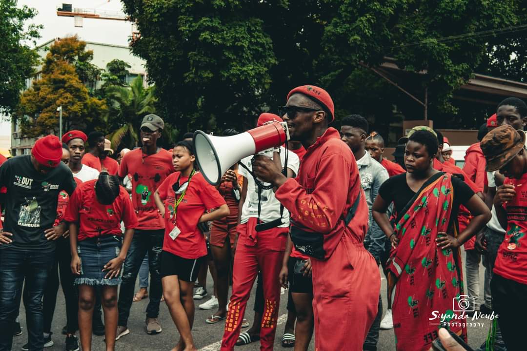 chiefmvubu's tweet photo. Victory is certain comrade chairperson @BuntuFaku. Your dedication &amp; commitment is  inspiring #VoteDUT EFFSC. https://t.co/PeZdZQwJt8