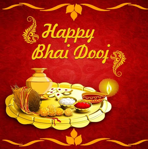 Origins of Bhai dooj The Sun God's Daughter & Son Yam &Yami.Yami irked her brother to visit her place.Yam Paid a visit to her&his sister ensured that he ate out of her hands in the most precise consciousness.After lunch she applied a Tilak on his forehead& prayed for longlife.