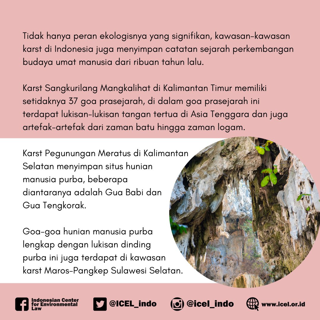 [Thread] 16 November 2020 | Hari Konferensi Warisan Dunia

Jika Pemerintah Indonesia tak serius dalam melindungi kawasan karst, baik dalam hal perbaikan peraturan perundang-undangan, kebijakan investasi yang diambil hingga penegakan hukum, >>

 #Karst #KonferensiWarisanDunia