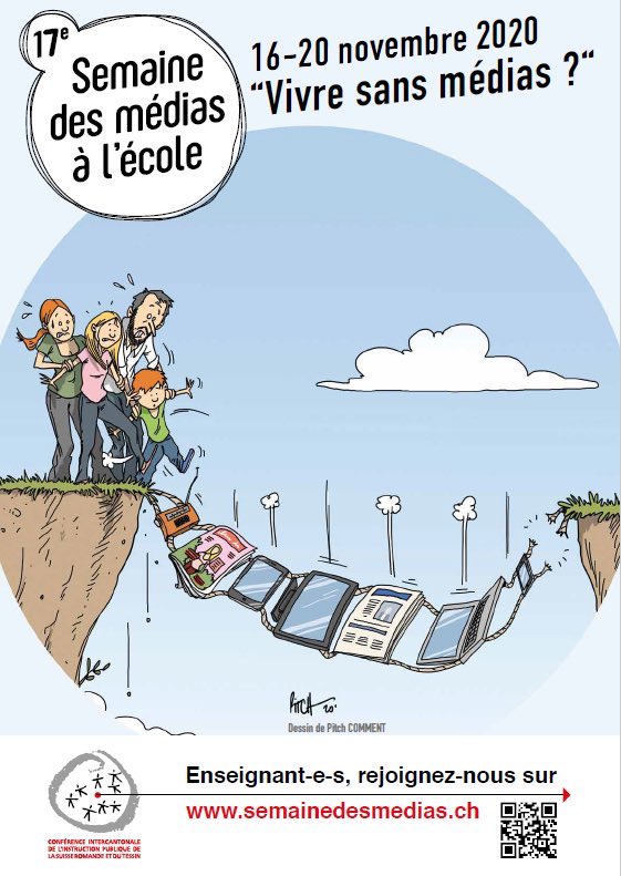 LeCLEMI's tweet photo. Très bonne 17e Semaine des médias à l’école @SemainemediasCH à nos voisins suisses romands🇨🇭! #SDM2020
➡️https://t.co/Wffd0sNmL2
Découvrez les ressources pédagogiques en éducation aux médias et à l’information de nos homologues et amis suisses @emediaCH.
➡️https://t.co/yXFGHhivJD https://t.co/xD1nMATssq