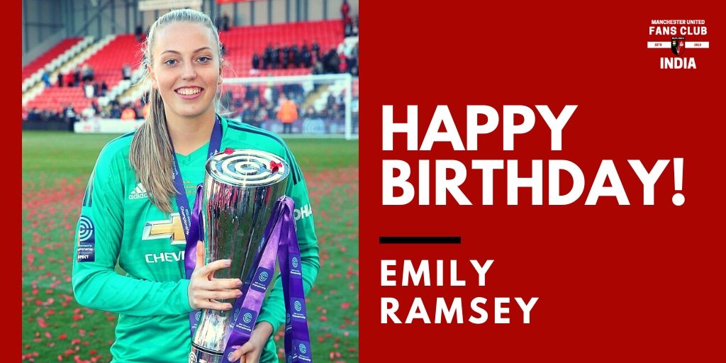 MUFC_India's tweet photo. Happy Birthday to @emilyjramsey ❤️

A young GK who's working hard to make the number 1 spot hers and we believe she has what it takes to be in between the sticks 💪🏻

Never let the hard work ease off Emily! We see you 😘
#MUWFC #MUWomen #WomensFootball #BarclaysFAWSL https://t.co/lo4k04nvGY