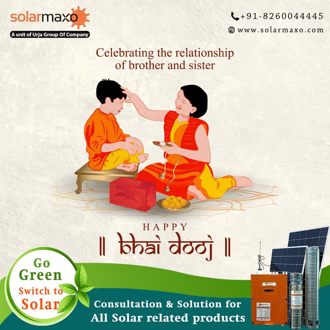 solarmaxo's tweet photo. Bhai Dooj festival is a celebration 🎊 of the sacred &amp; everlasting bond between brothers 👨‍🦱 and sisters.👩‍🦰

May this 🙏 #BhaiDooj add sweetness 🍫 to your life and bring you endless joy.🙂

Best wishes for Bhai Dooj!

#bhaubij #brothersisterlove #love  #india #solarmaxo #wishes https://t.co/yHvcJvaoaZ