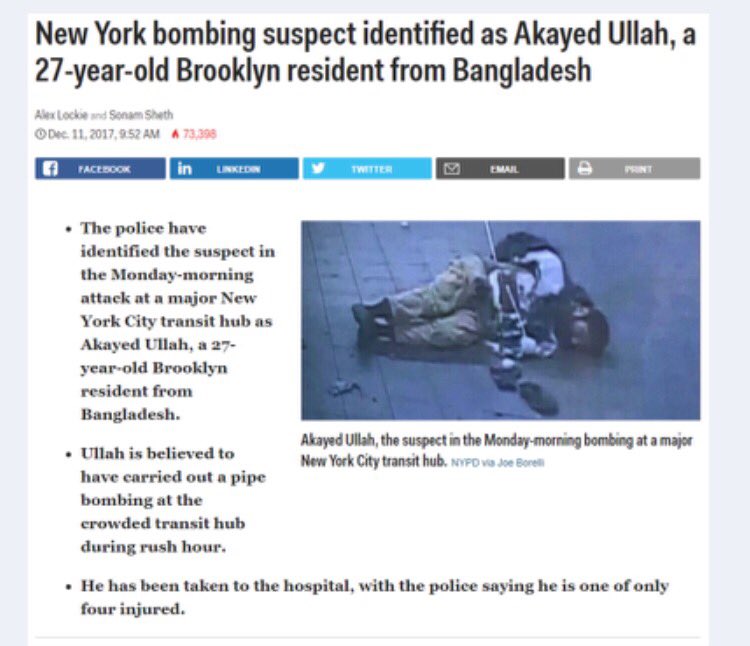 Was Akayed Ullah’s explosive delivery “silently” swapped out with “fireworks”, but allowed to continue “running”?