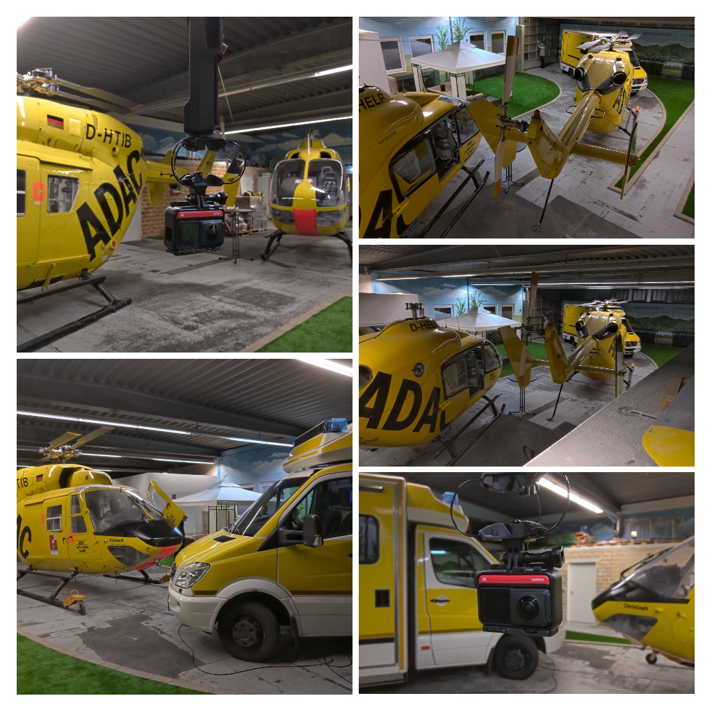 #DRK bei der #ADAC-Luftrettung

#3D Scans + 360° Videos 
#Ausbildung neu gestalten.