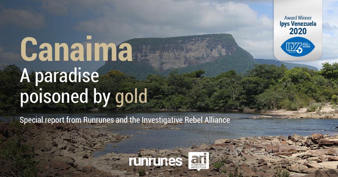 From the small airplane, minutes before landing at the even smaller Canaima airport, it's already possible to appreciate the devastation that illegal mining activity leaves behind. Canaima, a paradise poisoned by gold, now available in english. bit.ly/30MSmQn