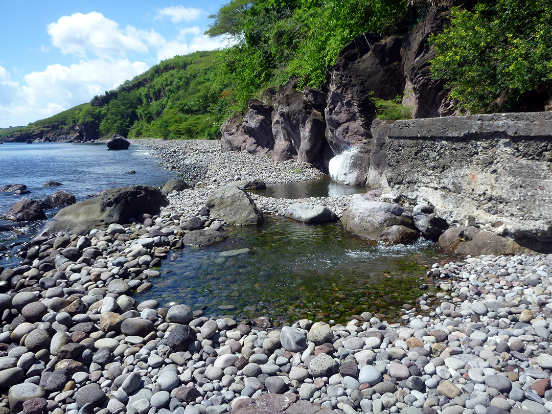 BRGM_fr's tweet photo. En #Guadeloupe, il existe 85 sources actives non captées pour l’AEP. La qualité des eaux est méconnue.
A la demande de l’ARS, nous avons réalisé une étude des risques sanitaires liés à leur usage.
Découvrez les résultats de nos analyses :
➡️https://t.co/YlnYXmS4OJ
 #environnement https://t.co/okyB00No4T