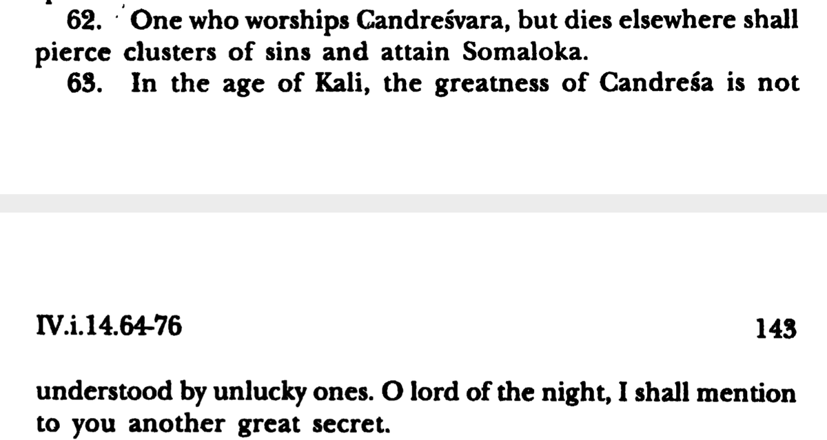 One of the many paths to lord is to attain the Sōmaloka. One path is by worshiping Candrēśvara as below. However, in Kaliyuga, the greatness of Candrēśvara is not understood by mortals and different path is presecribed.7/