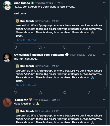 If this was all about  #EndPoliceBrutalityinNigera &  #EndSARS  , what's the end game of blocking the busiest road network in Nigeria that led to the economic capital of Lagos? Did you say this wasn't planned to cause insurrection by all means?