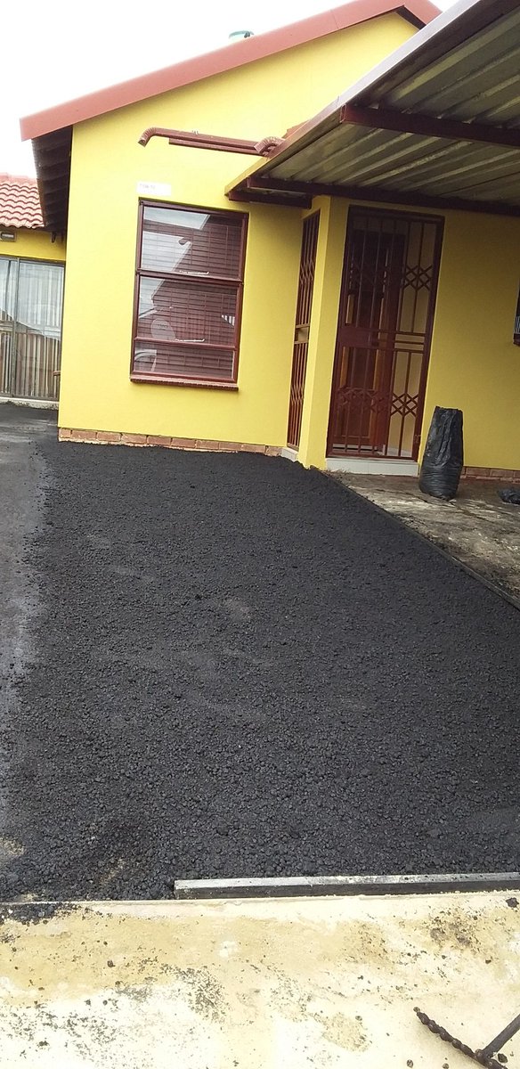 We do house that's our civil work we manufacture this cold Asphalt