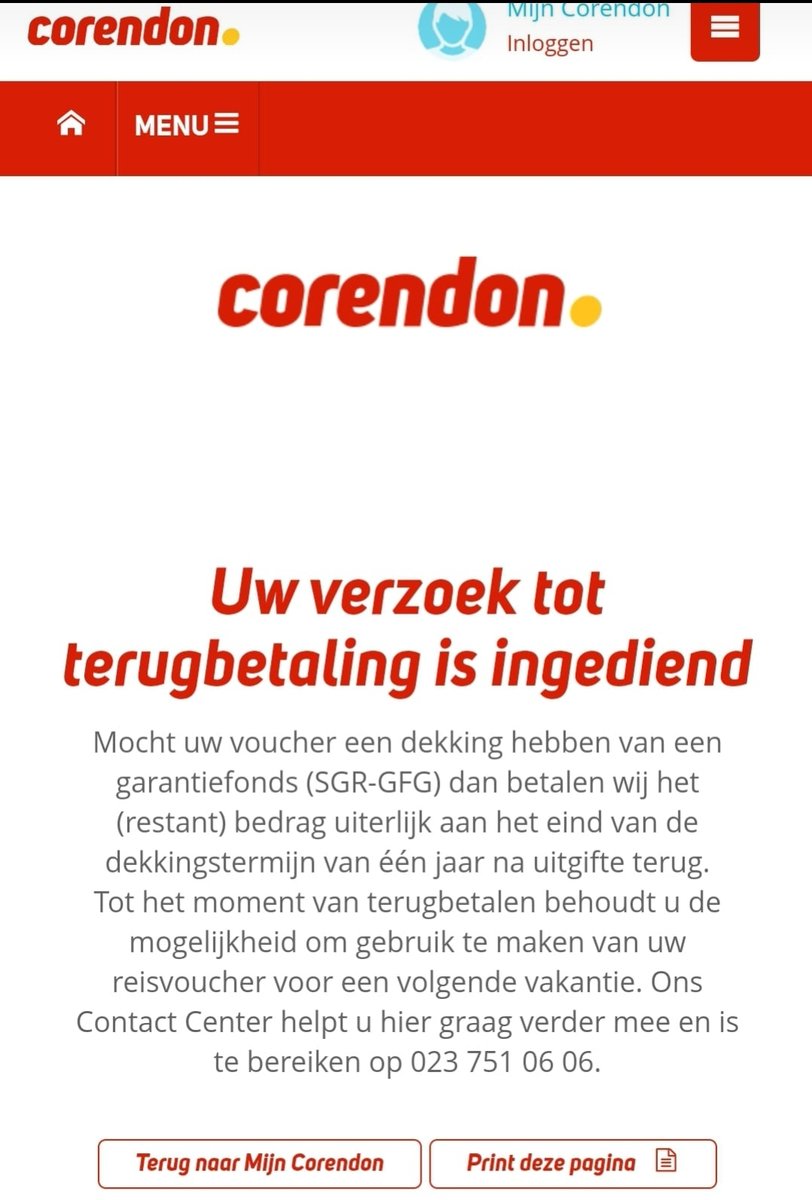 bewaren gewoon een jaar mijn geld zonder dat ik dat ik wat aan kan doen.  Natuurlijk verschuilen achter regels en natuurlijk is  heel ingewikkeld.  Nee CorenDon hebben afgedaan. Want straks moet ik natuurlijk ergens anders zijn dan bij Cor en Don.   #Corendon #vouchers . #corona