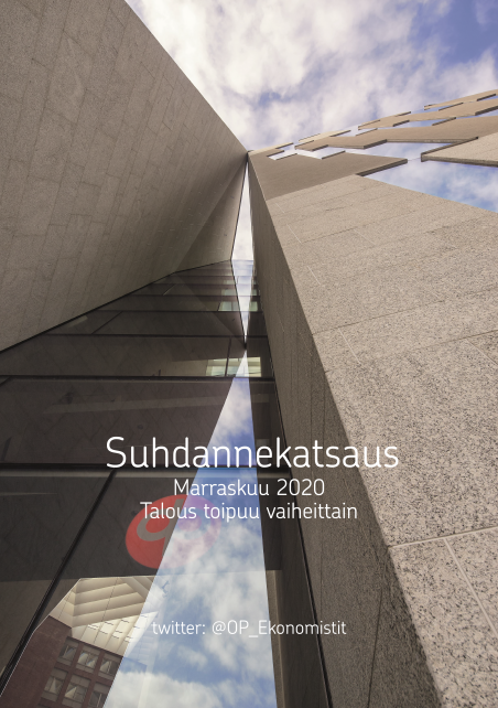 Suomen talous toipuu koronakriisitä vaiheittain. BKT supistuu tänä vuonna 4 % ja kasvaa ensi vuonna 3 %.

Lue talouden lähitulevaisuudesta tarkemmin tuoreesta Suhdannekatsauksestamme: op.fi/documents/2055…