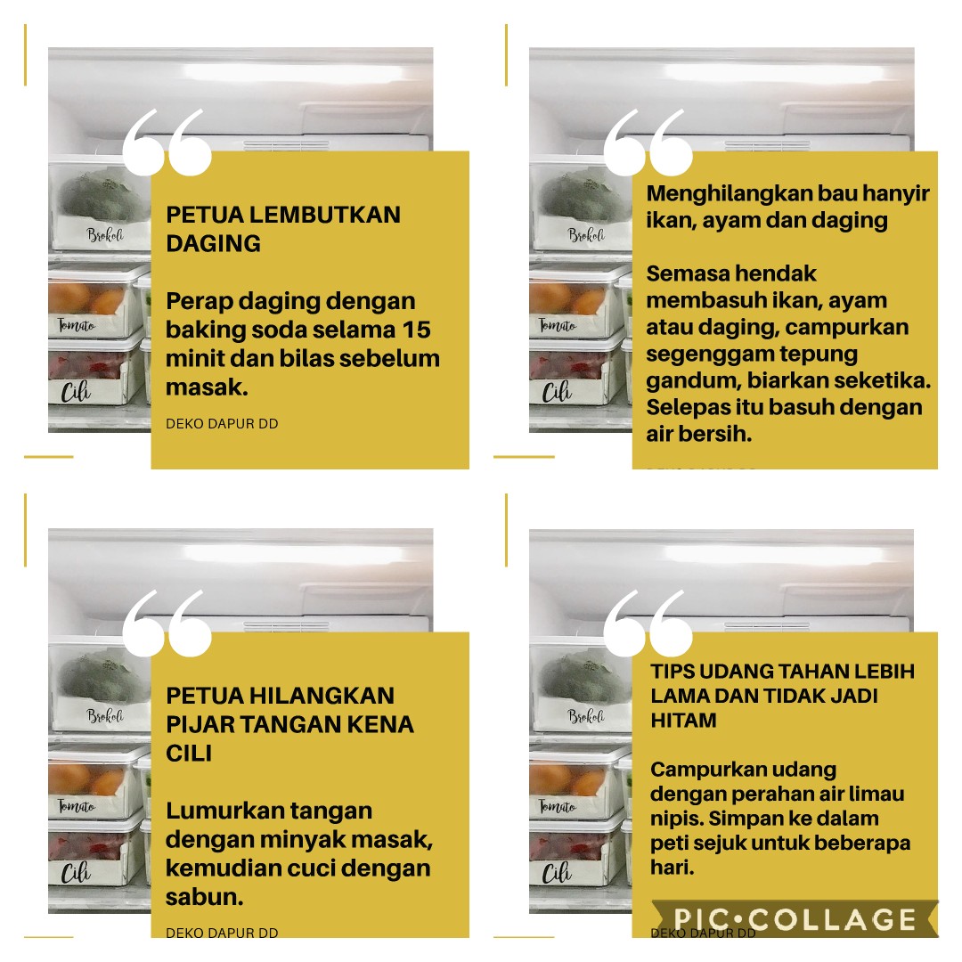 DuniaDeko's tweet photo. 8 petua dapur
#petuadapur #tipsrumahtangga #homedecor https://t.co/pYm8y3Ezud