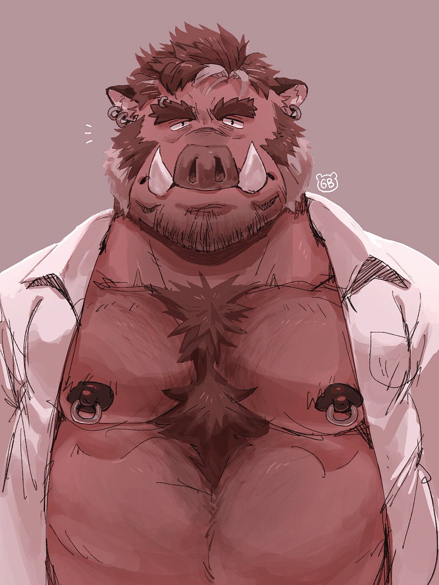 🐗

Always wanted a boar OC, here’s one (design not finalized) 👀💦