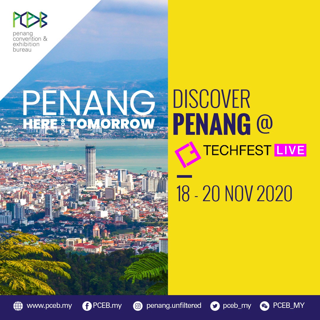 PCEB_MY's tweet photo. #BusinessEventsPenang makes an appearance at @TechFestMY this week!
Join 2 of #BusinessEventsPenang's tech wizards - @AnderesFourdy & @evenesis as they share their expert insights with PCEB at #TechFestPenang!
#Techfest2020 #TechFestPenang #RenewReframeReimagine https://t.co/3x3ucUiE2t