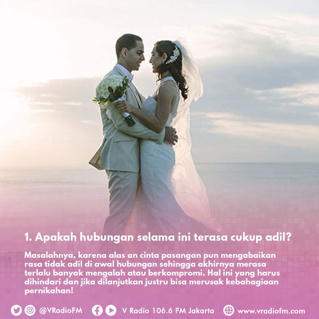vradiofm's tweet photo. V Listener, jangan lupa tanyakan hal ini kepada diri sendiri sebelum menuju ke jenjang pernikahan.
Jangan sampai salah langkah...
Swipe left!
#VRadio #TipsOnV #Tips #Pernikahan #Viral #Update https://t.co/xXDbON60hk