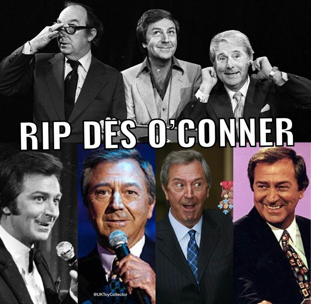 UKToyCollector's tweet photo. So sad to hear that Des O'Connor has died at the age of 88 😢
#RIPDesOConner
#DesOConner
The comedian, singer and TV host died on Saturday following a fall at his home in Buckinghamshire just over a week ago.
He was known for hosting his own chat show… https://t.co/d2Z9nAix8H https://t.co/kaLkTeJjRW
