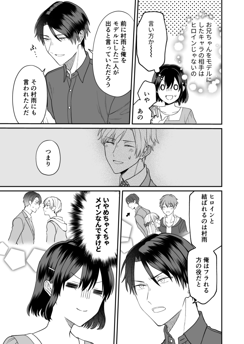 BLマンガ脳な妹と少女マンガ脳な兄の話 2/4 