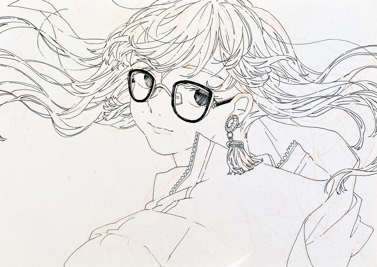 #皆さん線画と塗った後を見せてください 