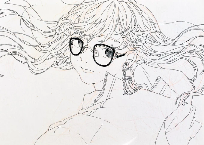 #皆さん線画と塗った後を見せてください 