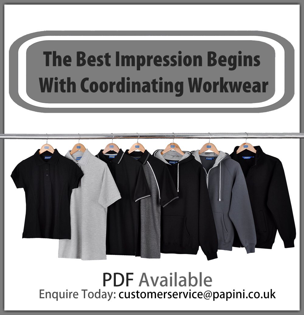 Such a wide range of coordinating workwear, take a closer look and share this range with your customer we have a pdf available request today #blackgrey #choices #workwearstyle #papini
