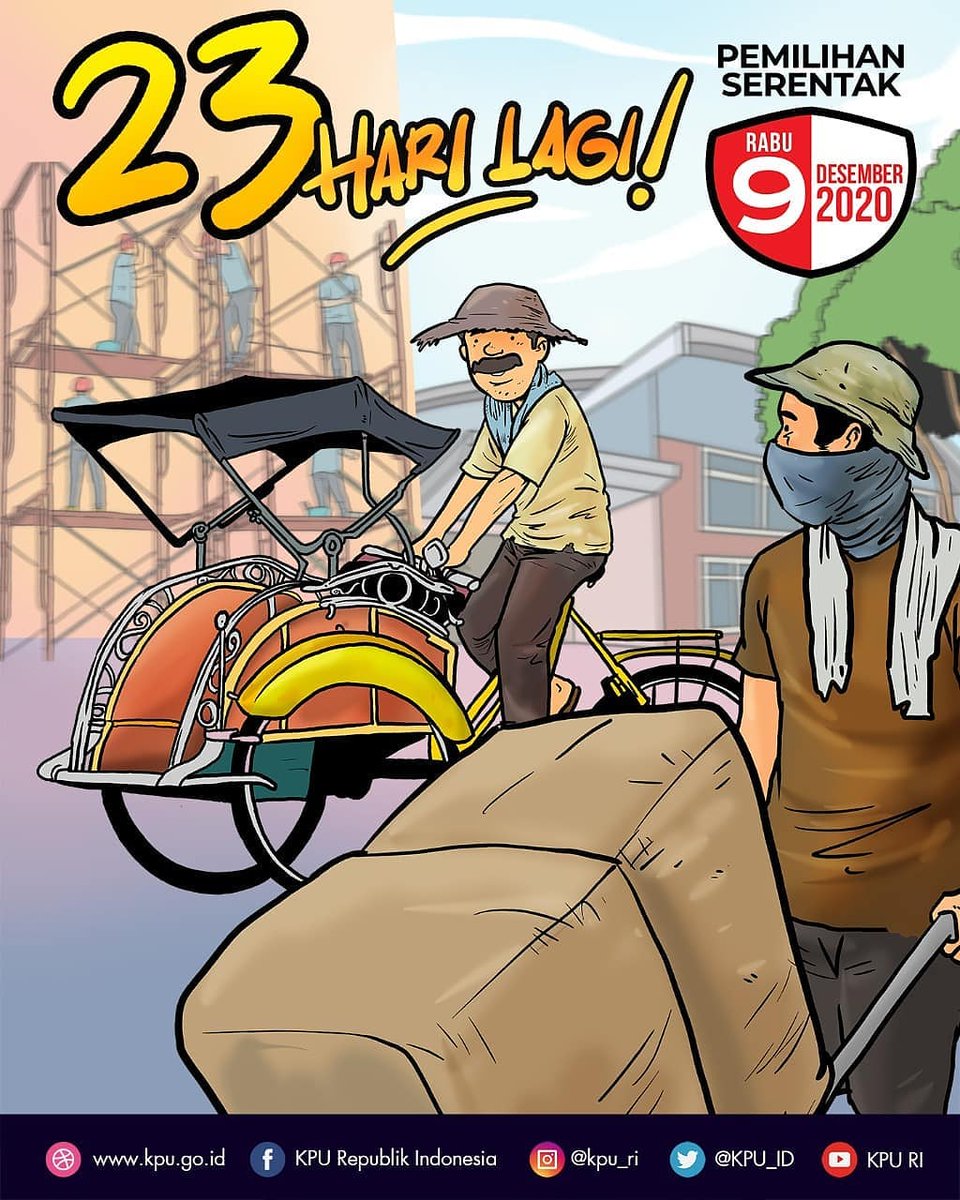 Ga terasa nih tinggal 23 hari lagi menuju hari pemungutan suara Pemilihan Bupati dan Wakil Bupati Wonogiri 2020

Niatkan untuk ikut mengambil peranmu, berikan suaramu.. semoga terpilih pemimpin terbaik bagi Wonogiri untuk 5th kedepan