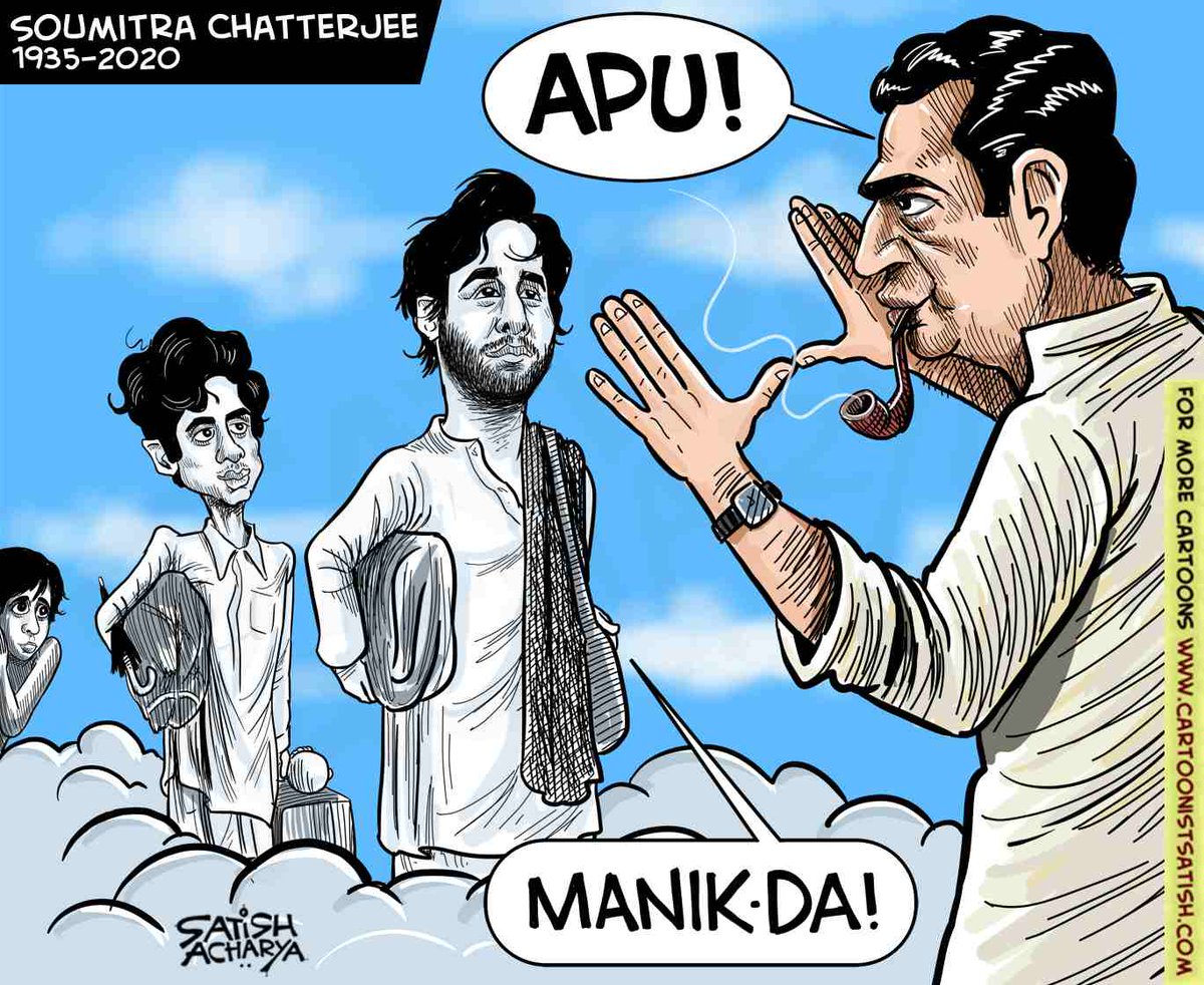 satishacharya's tweet photo. Legendary actor Soumitra Chatterjee dies at 85! #SoumitraChatterjee https://t.co/dLarOnSqCe