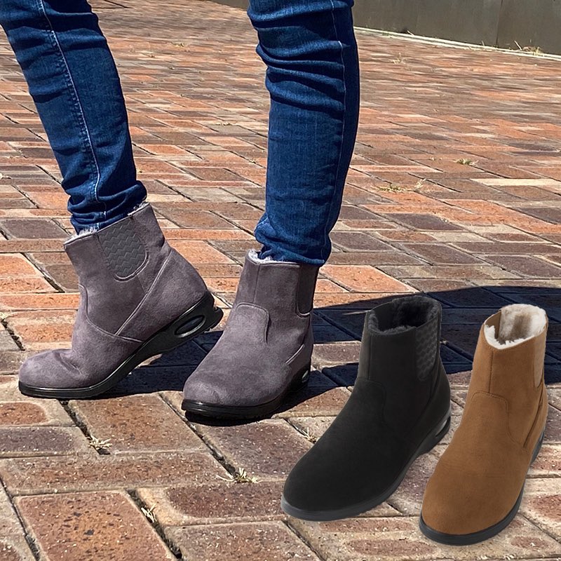 カンテレショッピング 公式 11 16 ほんでなんぼ スエード調防水ショートブーツ 1足 雨の日も履ける スエード調生地 防水加工が施されており 水深7 の中に3時間浸けても浸水しないという公的機関の試験をクリアしています 雨や雪の日に足が