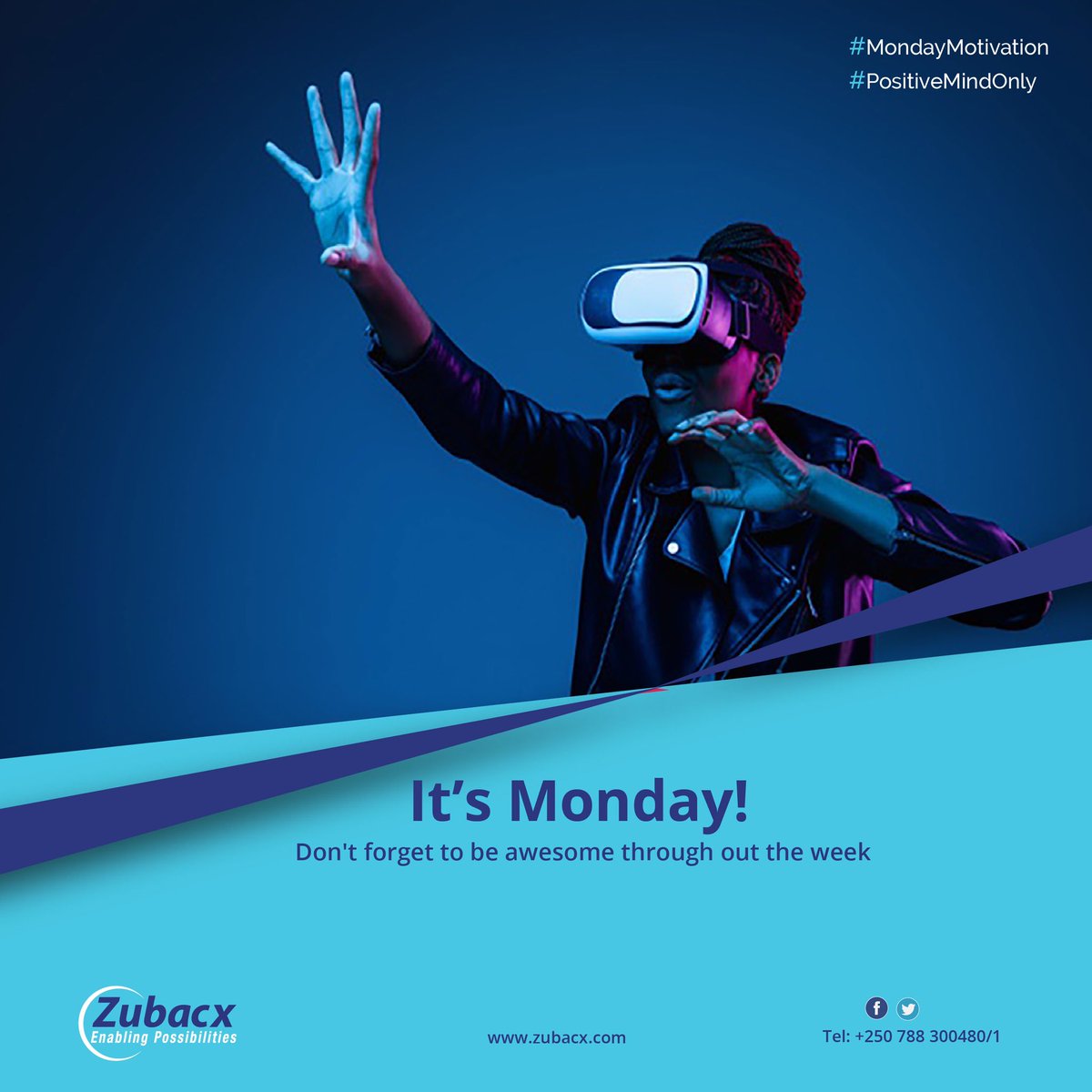 ZubaCx's tweet photo. It Monday!
Don't forget to be awesome throught the week. 

#MondayMotivation #PositiveMindOnly https://t.co/HGXrWqeBbh