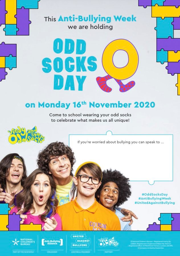RBentley_REMAT's tweet photo. #MiniSolomon and I are in our odd socks ready for 'Odd Socks Day' as part of Anti-Bullying Week. We can't wait to see yours! #OddSocksDay https://t.co/P8WIilyWJN
