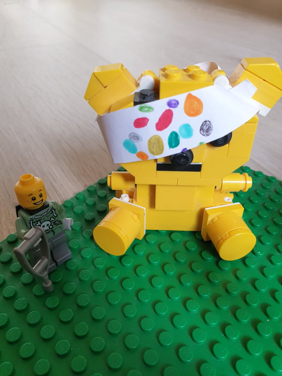 glitter_ball1's tweet photo. @HawkedonY6 #hawkedonvalues Zack says the Lego people are bringing money and presents to Pudsey and the children in need 😀 https://t.co/J2G1kRS5Tv