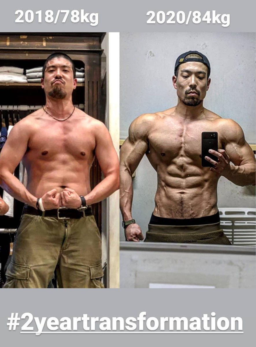 BulkTaiga's tweet photo. 久々に開きましたw

減量順調で、後2~3kg絞っておわりにします！写真は2年前との比較！筋トレは確りやれば必ず変われる!

#筋トレ 
#筋トレ好きと繋がりたい 
#ダイエット
#ダイエット垢さんと繋がりたい 
#ダイエット垢さんとつながりたい 
#ダイエットのモチベーション 
#フォローお願いします https://t.co/rL51oWOIAm