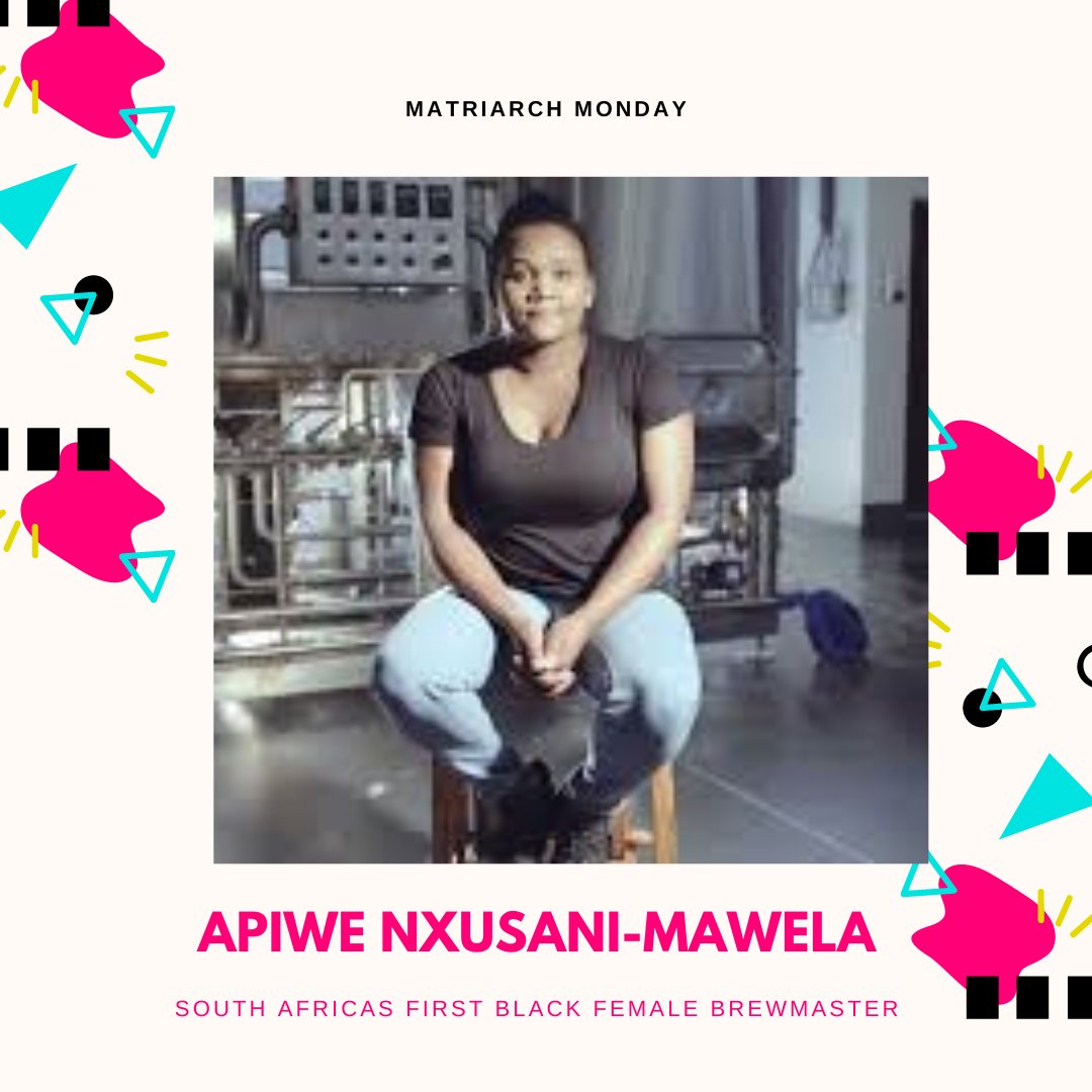Apiwe Nxusani-Mawela the owner of <a href="/thebrewsterZA/">Apiwe Nxusani-Mawela</a> Craft and  South Africa’s first black female brewmaster! She is currently working on brewing a limited edition beer by her and a team made up entirely of women. Queen you are recognized! 👏🏾
#matriachmonday #kalekomm #brewmaster