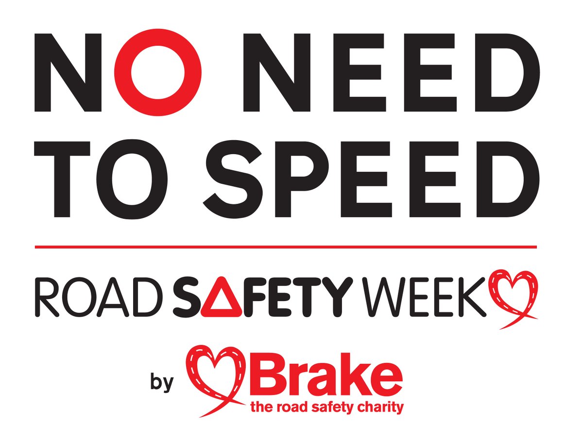 Brakecharity's tweet photo. It's official! #RoadSafetyWeek2020 has begun! Thank you to the many thousands of supporters out there sharing and using our free resources all this week to help make our roads safer for everyone.  Join the NO NEED TO SPEED campaign here: https://t.co/bg4TNLpcA2 https://t.co/qIErI3jZa9