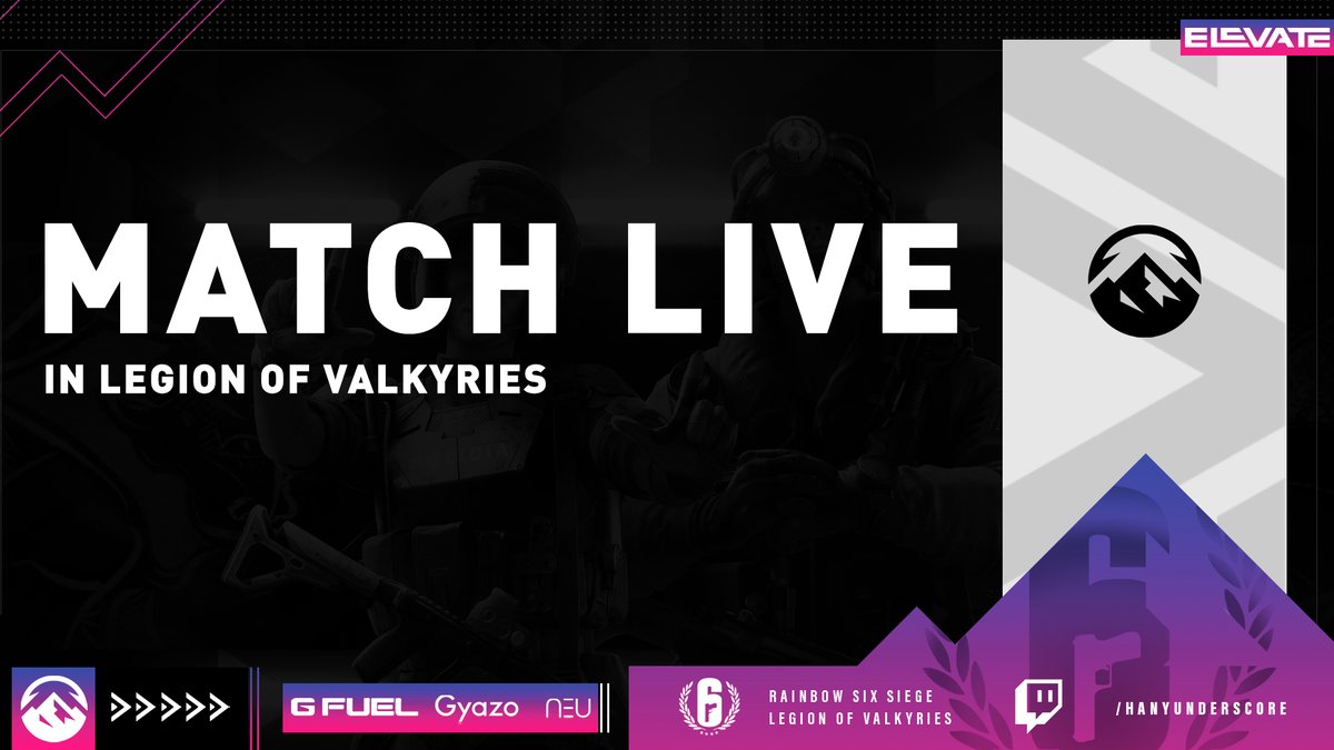ElevateGG's tweet photo. 📣GAME DAY📣

The #ElevateR6W are back in action tonight, competing in the @LenovoLegionANZ #LegionofValkyries. Tune into @HanYunderscore's stream for some hilarious shout casting over some pretty nuts plays!

⏰: NOW!
📺: https://t.co/V6ya5Q6vDk

#ElevateR6W | #RedRebellion https://t.co/fcOFDuMPZF