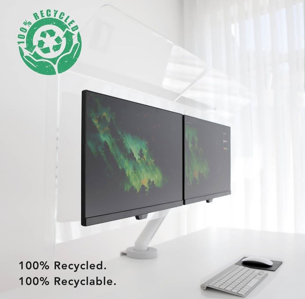nulondon_design's tweet photo. CoVis: One, Dual, Free and Lateral.
We are proud to be able to create our entire range, being 100% recycled X 100% recyclable!
#CoVis #ReturnToWork #ProtectiveScreen #SustainableDesign #WorkplaceWellbeing https://t.co/4oMa6P7Yoo
